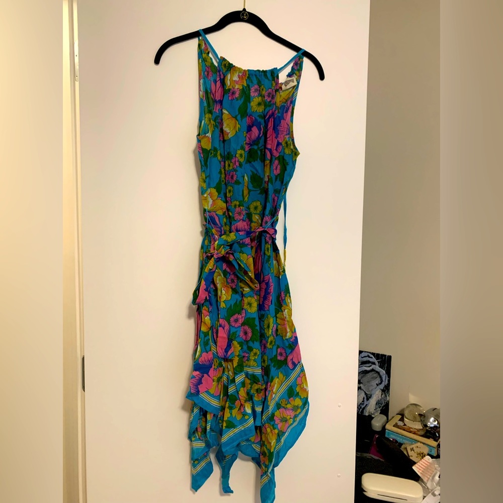 Lilka by Anthropologie floral handkerchief dress